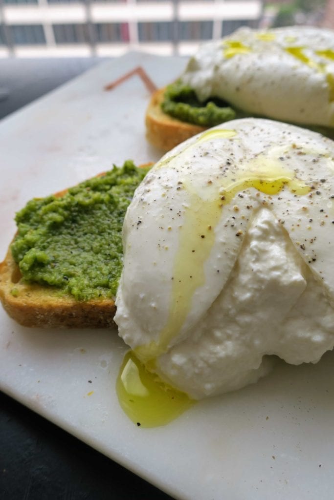 Burrata Pesto Bruschetta VeryNatalie